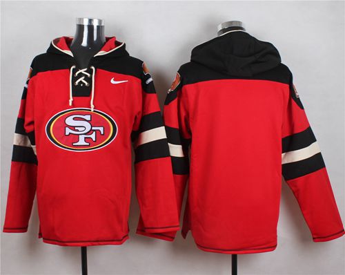 Nike 49ers Blank Red Player Pullover NFL Hoodie - Click Image to Close